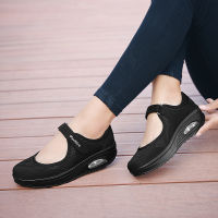 Summer Women Flat Platform Shoes Woman Casual Mesh Breathable Slip On Fabric Sneakers Shoes For Women Female Mary Jane Shoe.