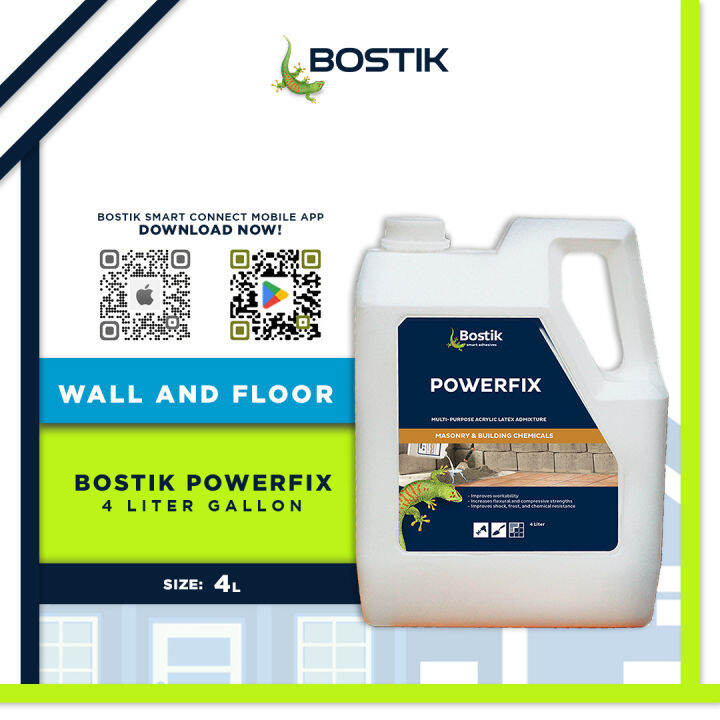 BOSTIK Powerfix Multipurpose Acrylic Latex Fortifying Additive, 4L