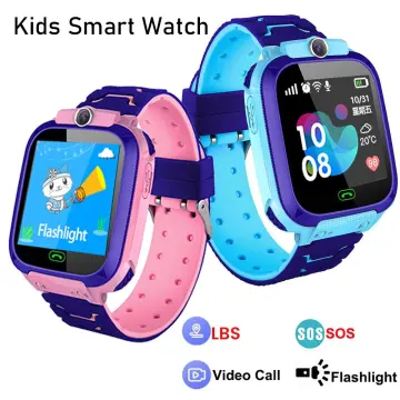 S4 Kids Smart Watch SOS Waterproof Video Camera Sim Card Call Phone  Smartwatch With Light Children's For Ios Android Boy Girl - Global Offers