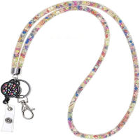 For Universal ID Keychain Rope Necklace Office Mesh Holder Retractable Badge