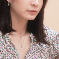 Air necklace (Moonstone) สร้อยคอเงินแท้ ระดับพลอยมูนสโตนแท้