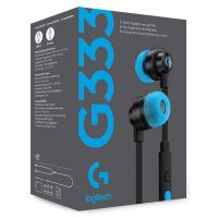 HEADSET (IN-EAR) Logitech G333 Gaming Earphone HEADSET (IN-EAR) LOGITECH G333 GAMING พร้อมอะแดปเตอร์ Type C (BLACK)