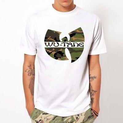 Wu Tang Clan Camo Soldier Camouflage Army Printing Men T Shirt Causal Summer Style Tees Fashion Clot