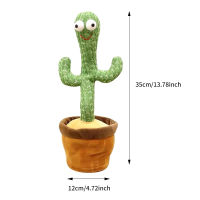 Dancing Cactus Toy Electronic Dance With 3 Songs Light Recording Bluetooth Speaker Childhood Education Toy Home Decor Plastic