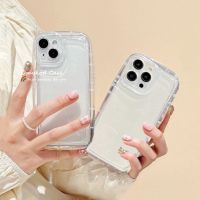 ?Ready Stock? Compatible for iPhone 14 13 12 11 Pro Max X Xr Xs Max 8 7 6 6s Plus SE 2020 Simple Transparent Phone Case Shockproof Air Cushion Silicone Protective Back Cover