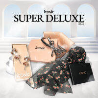 iCONiC SUPER DELUXE SET #9043 เซ็ทของขวัญ สุดพิเศษ จำนวน 3 ชิ้น ชุดเซ็ทเครื่องประดับ ผ้าพันคอ เข็มขัด  ต่างหู เข็มขัดผญ ผ้าคลุมไหล่ ของขวัญ