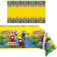 ✁ Spidey and His Amazing Friends Birthday Party Decoration Superhero Spiderman Disposable Tableware Tablecloth For Boys Supplies