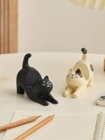 ◎❃ cute cat mobile phone Japanese-style office desktop decoration ornaments student dormitory lazy