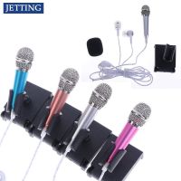 3.5mm Stereo Studio Mic KTV Karaoke Mini Microphone With Earphones/Stand Mount size: app.5.5cmx1.8cm