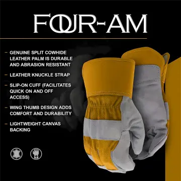 Heavy Duty Winter Safety Work Gloves Carpenter Builder Plumber