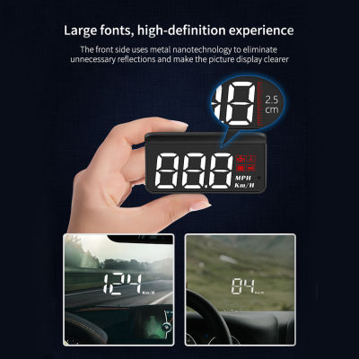 OBD2 HUD Car Head Up แสดงผล Speedometer Monitor On Board Computer Windshield Projector Digital Electronic Auto Accessories