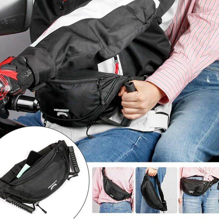 Motorcycle Scooters Safety Belt Rear Seat Passenger Grip Grab