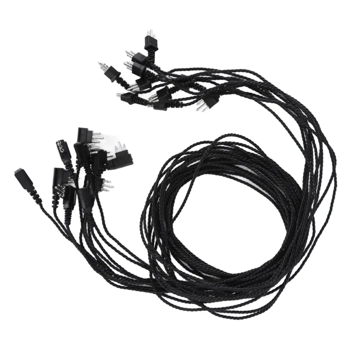 10 Pcs Hearing Aid Wire Three Core Headphone Wire Twisted Rope