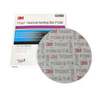 3M 02088 Clearcoat Sanding Disc P1500 6นิ้ว150มม. Self-Adhesive Flocking กระดาษทรายรถพื้นผิวขัดแห้ง Grindi