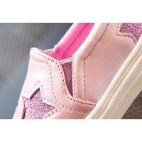 Kids Fashion Shoes Glitter Stars Girls Boys Loafers Children Skate Sneakers Soft