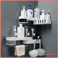 Golden ชั้นวางของในห้องน้ำ สีทูโทน วางได้แบบ 90 และ 180 องศา ชั้นวางของในห้องครัว Rest Room Rack