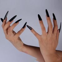 Halloween Cos Props Zombie Witch Witch Finger Gloves Horror Costume Vampire Claws Finger Nail Gloves 【OCT】