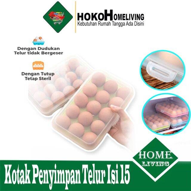 Hoko Kotak Telur Egg Box Tempat Penyimpanan Telur Box Telor 15