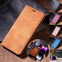 Wallet Skin Friendly Magnetic Flip With Card Slot Leather Case For iPhone 14 Pro Max 13 12 11 SE 2022 X XR XS Max 8 7 6 6S Plus