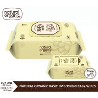 ??โปรสุดเดือด Natural Organic, Basic Embossing Baby wipes (Cap Type, 80 Sheets) ทิชชูเปียกออแกนิค เนเชอรัลออแกนิค รุ่นเบสิค ราคาถูก?? ทิชชู่ ทิชชู่เปียก  ทิชชุ่เปียกเด็ก  ทิชชุ่แอลกอฮอล์ ทิชชุ่เปียกเด็ก กระดาษเปียก
