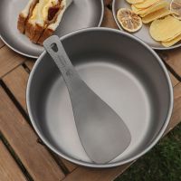 ❈ HWZBBEN Titanium Rice Scoop Lightweight Multi Function Spork Outdoor Picnic Camping Tableware Rice Spoon Dinnerware Cook Shovel