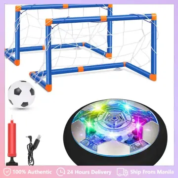 Hover Soccer Ball Toys, Rechargeable LED Hover Ball Inflatable Soccer 2 in  1 with 2 Goals, Indoor & Outdoor Hovering Football Game, Air Power Soccer  Ball Sports Gifts Set for 3 -12 Year Old