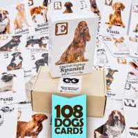 แฟลชการ์ด พันธุ์สุนัข Flash Cards Most Beloved Dog Breeds บัตรคำ การ์ดคำศัพท์ เนิร์ดดี้อาว (Nerdy Owl) จำนวนมากที่สุดถึง 108 ใบ ของเล่นเสริมพัฒนาการ