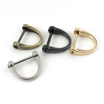 1pcs Metal Detachable Open Screw Dee D Ring Buckle Shackle Clasp for Leather Craft Bag Strap Belt Handle Shoulder Webbing Furniture Protectors Replace