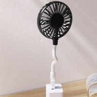 1pc Small Outdoors Portable Fan Creative Straight In Style USB Cooling Tools 360 Degrees In-line Silent Office Table Small Fan