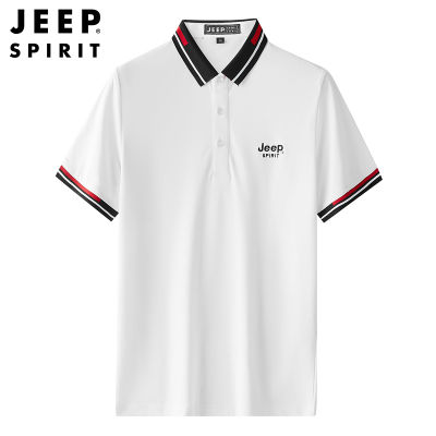 JEEP SIPIRIT New Mens POLO Shirt T-shirt Short-sleeved Cotton Business Gentleman Summer