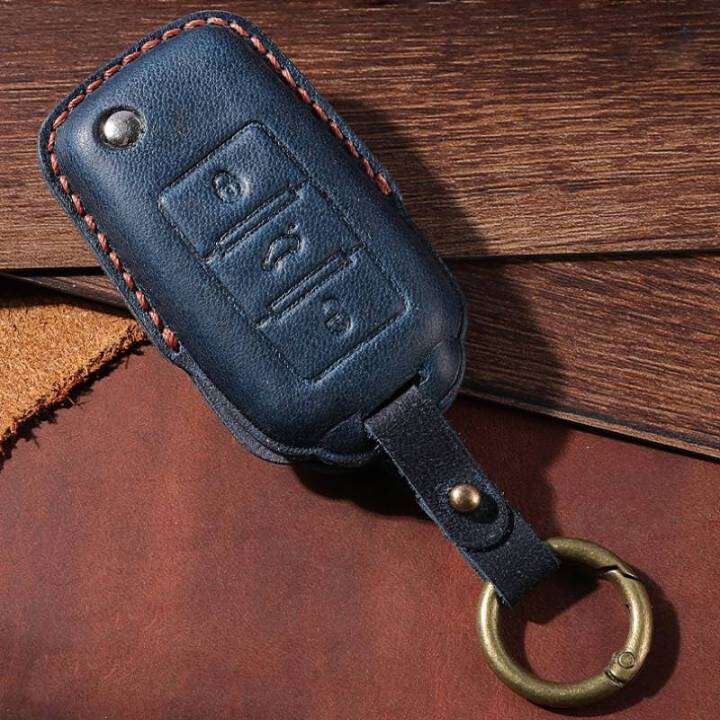 leather-car-key-case-cover-keyring-for-volkswagen-vw-golf-7-mk7-tiguan-touareg-mk2-for-skoda-octavia-kodiaq-seat-ateca