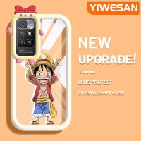 YIWESAN เคสสำหรับ Xiaomi MI Redmi 10เคสเลนส์โทรศัพท์ปลอกอ่อนซิลิโคนแบบเรียบง่ายกันกระแทกที่สร้างสรรค์ใส