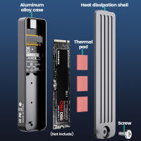 JEYI M.2 NVME SSD Enclosure USB 3.13.2 Gen 2 (10 Gbps) ไปยัง NVME PCI-E M-Key Solid State Drive ภายนอกกรณีสนับสนุน UASP Trim