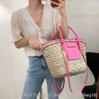 hot【DT】✻❆  Fashion Large Capacity Rattan Tote Designer Wicker Woven Shoulder Crossbody Woman Luxury Beach Big Purse