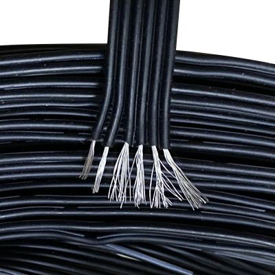 20 22 24 AWG Internal Tonearm Wire Silicone Cable 1P 2P 3P 4P 5P 6P Tinned Copper Parelell Insulated Wire Black White Wire
