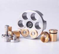 Brass+Stainless steel Hand Twisting Spinning Top Gyro Gyroscope Bearing Spinner  EDC Decompression Toy Fidget Spinners  Cubes