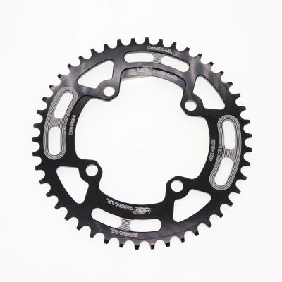 Snail ใบจานเดี่ยวจักรยาน 104BCD ขนาด 40/42/44/46 ฟัน MTB Mountain Bike ChainWheel (สีดำ)