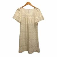 Strawberry Fields Dress Mini Skirt Lace Short Sleeves Ivory Direct from Japan Secondhand