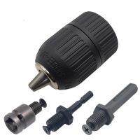 2-13mm Precise Keyless Drill Chuck Converter Hexagonal Handle Extension Pistol Drill 1/2 -20UNF Thread Quick Change Adapter