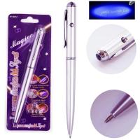 Multi-Purpose Invisible Rotary Ball-Point Pen With LED Light Counterfeit Detector School Office Supplies 0.7mm Nib Writing Pens Pens