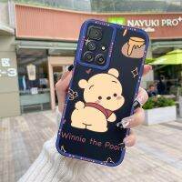 Chenyyka เคสสำหรับ Xiaomi MI Redmi 10 Prime เคสโทรศัพท์แฟชั่นลายการ์ตูนวินนี่เดอะพูห์กันกระแทกขอบสี่เหลี่ยมเคสนิ่มเคสซิลิโคนคลุมทั้งหมดเคสป้องกันกล้อง