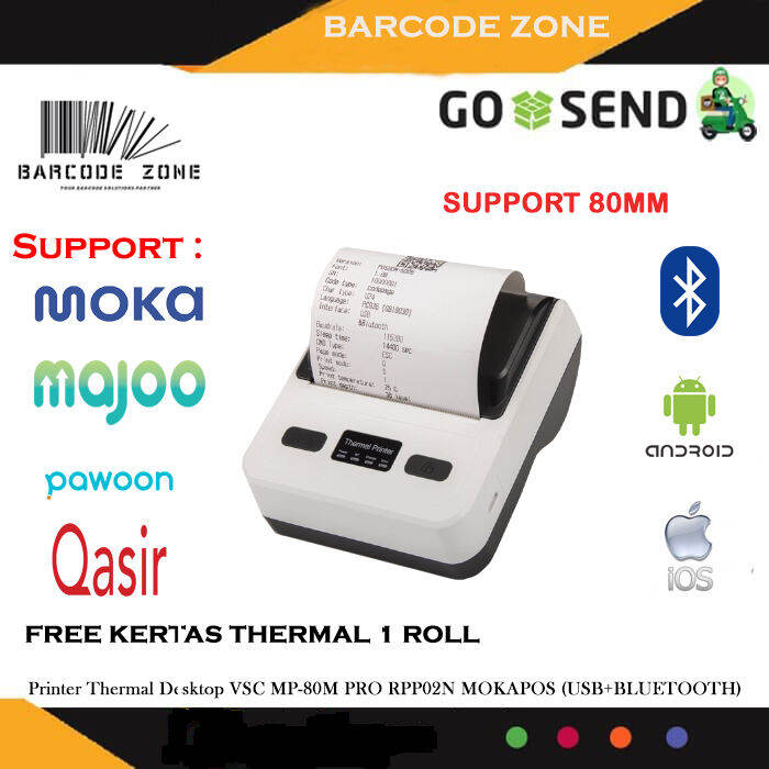 Printer Ppob Kasir Thermal Mm Vsc Mp A Android Usb Bluetooth