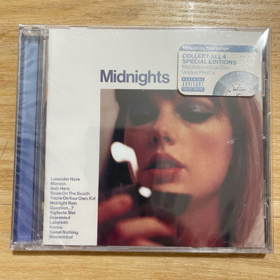 CD แผ่นซีดี Taylor Swift – Midnights CD, Album, ** สี Moonstone Blue Edition.mexico มือหนึ่ง,แท้,ซีล