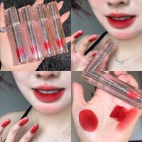 Cappuvini Time And Space Lip Mud Dumpling Matte Fog ติดทนนานไม่ง่ายที่จะจุ่มถ้วยแสดงชานมสีขาวลิปเคลือบลิปทินท์