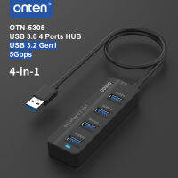 ยูเอสบีฮับ USB HUB Onten OTN-5305 USB 3.0 to 4Port USB Hub ( USB3.2 Gen1 5Gbps ) สามารถออกใบกำกับภาษีได้