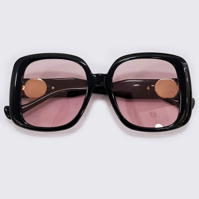การออกแบบตราสินค้าแว่นกันแดดผู้หญิงแฟชั่นไล่โทนสีอาทิตย์แว่นตาวินเทจเฉดสีเลนส์สุภาพสตรี Frameless แว่นตา