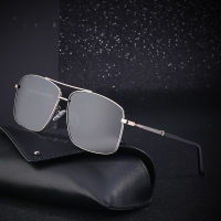 Fashion Polarized Sunglasses Men Driving Glasses Retro Double Bridge Sunglass Luxury Nylon Eyewear UV400 Sun Glass Black Shades