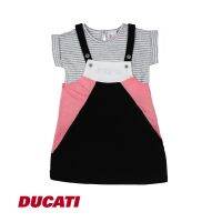 Ducati BABY GIRL PINAFORE พร้อมเสื้อยืด สําหรับเด็กผู้หญิง820324-826071 br