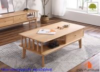 Indy Furniture โต๊ะกลาง ไม้ยางพารา รุ่น Coco-CT120 สีธรรมชาติ