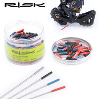 RISK 20pcs Heat Shrink จักรยานสาย End Caps Ultralight Bike Shifter เคล็ดลับสายด้านใน Wire End Cap เคล็ดลับสายเบรค Crimps-Haozar